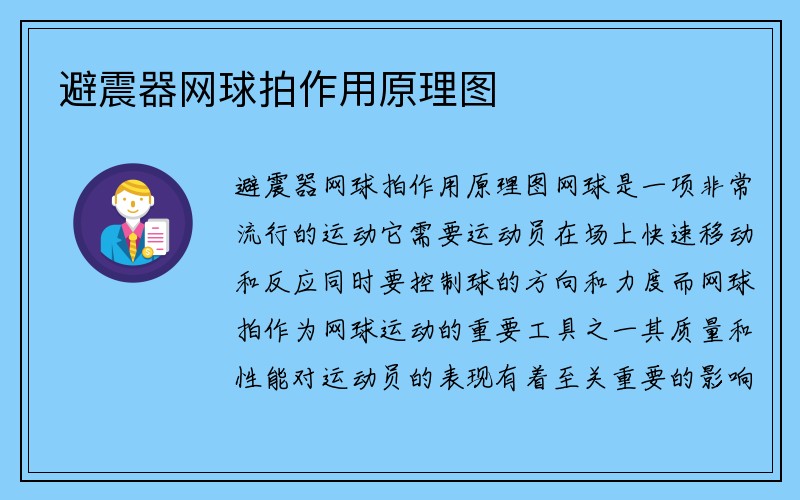 避震器网球拍作用原理图